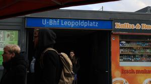U-Bahn-Eingang am Leopoldplatz in Berlin-Wedding.