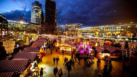 Der Weihnachtsmarkt am Breitscheidplatz. 