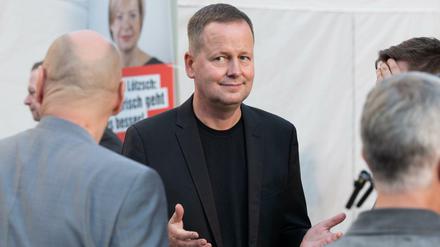 Kultursenator und Linken-Spitzenkandidat Klaus Lederer bei der zentralen Wahlkampfveranstaltung der Partei in Berlin.