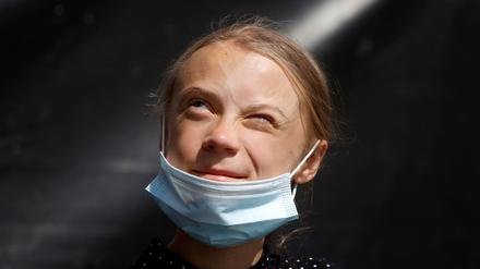 Greta Thunberg im August 2020 in Berlin. 