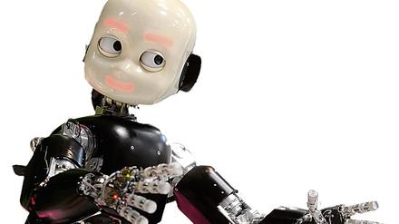 Symbol für Journalismus? Ein humanoider Roboter.