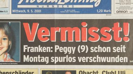 Irrungen und Wirrungen. Auch die „Abendzeitung“ Nürnberg verfolgte nach dem 7. Mai 2001 die Suche nach Peggy Knobloch. Das Verschwinden des Mädchens beschäftigte die Ermittler, aber auch die Medien über Monate und Jahre. 