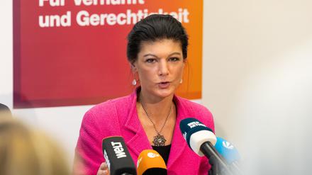 Sahra Wagenknecht, Parteivorsitzende Bündnis Sahra Wagenknecht 