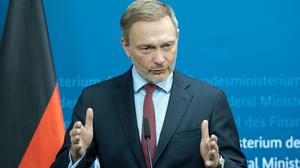 Der deutsche Finanzminister: Christian Lindner (FDP).