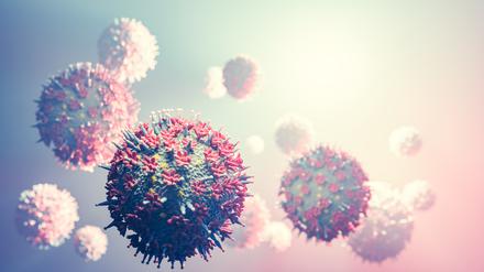 Coronavirus Covid-19 omicron mutation. Covid pandemic, 3d illustration