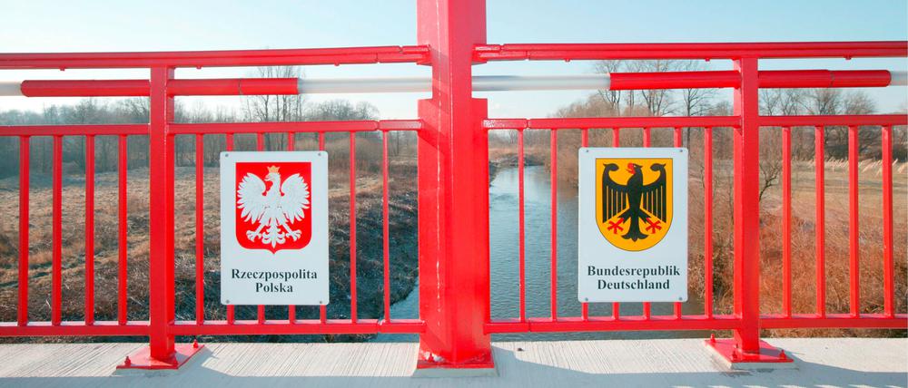 Die polnisch-deutschen Grenze.