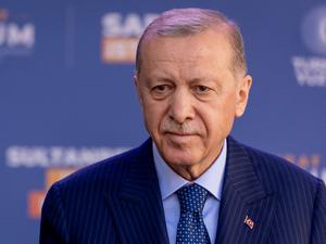 Erdogan während einer Kampagne zu den Lokalwahlen in Istanbul am 29. März 2024.