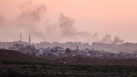 Rauch im südlichen Gazastreifen.