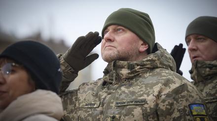 Walerij Saluschnyj, der Chef der ukrainischen Streitkräfte, ist die Symbolfigur für die Verteidigung gegen die russische Aggression.
