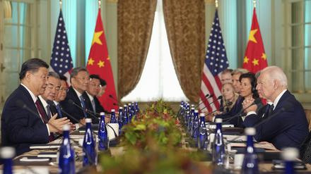 Biden und Xi während ihres letzten Treffens im November.