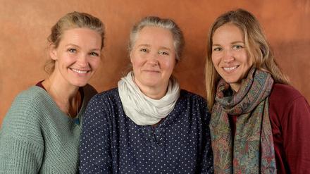 Caroline Scholze, Claudia Püschel und Nina Hübinger von der Weihnachtsmarkt-Initiative „Wolf und Else“.