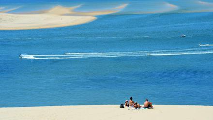 Die Dune du Pilat an der Atlantikküste bei Arcachon, Schauplatz von Victor Jestins Roman "Hitze"