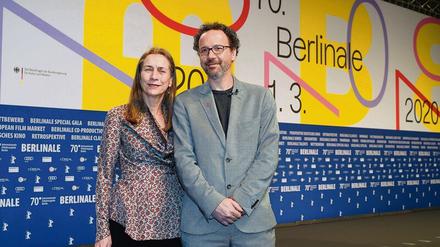 Mariette Rissenbeek und Carlo Chatrian zeigen bei der Programm-Pressekonferenz der Berlinale 2020 Teamgeist. 