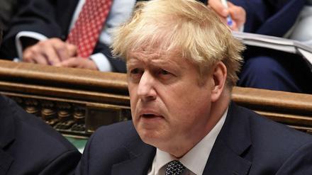 In Erklärungsnot. Der britische Premier Boris Johnson am Mittwoch im Unterhaus.