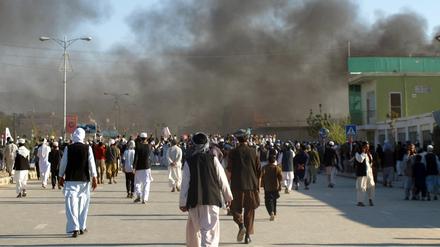 Chaos und Gewalt in Afghanistan.