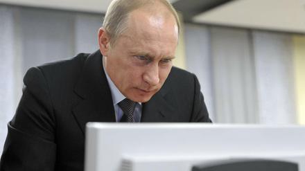 Bin ich schon drin? Für sein Internet hat Präsident Wladimir Putin ein Gesetz – an der technischen Umsetzung könnte es noch hapern. 