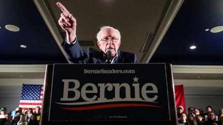 Der demokratische Präsidentschaftsbewerber Bernie Sanders im Wahlkampf in Iowa.