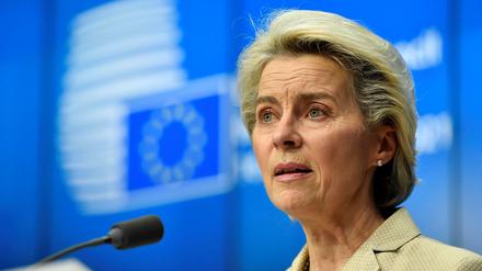 Eu-Kommisionschefin Ursula von der Leyen beim EU Summit in Brüssel. 