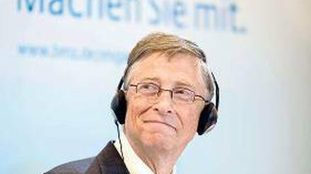 Gute Tat. Bill Gates hat große Teile seines Vermögens in eine Stiftung gesteckt.Foto: AFP
