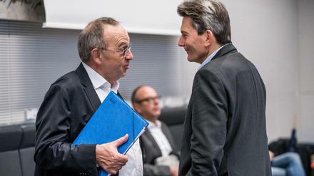 Wer hat hier das Sagen? SPD-Fraktionschef Rolf Mützenich (rechts) mit dem neuen Parteichef Norbert Walter-Borjans.
