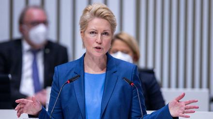 Mecklenburg-Vorpommerns Ministerpräsidentin Manuela Schwesig (SPD) 