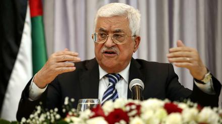 Palästinenserpräsident Mahmoud Abbas am 6. Januar.