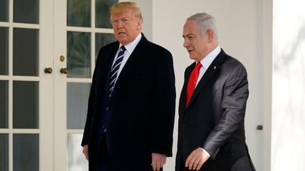 Donald Trump und Benjamin Netanjahu im Weißen Haus.