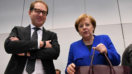 Angela Merkel dürften die jüngsten Wortmeldungen von Alexander Dobrindt nicht gerade gefallen.