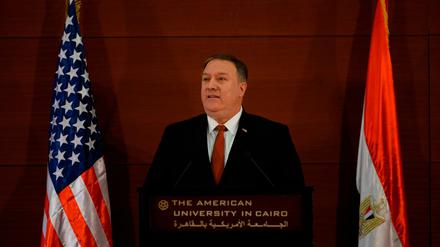 US-Außenminister Mike Pompeo am Donnerstag in Kairo.