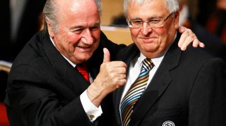 Fifa-Präsident Joseph Blatter (l.) und DFB-Präsident Theo Zwanziger.