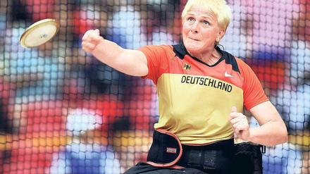 Rausgeworfen. Marianne Buggenhagen darf bei ihren letzten paralympischen Spielen nicht mehr im Diskuswerfen glänzen. 