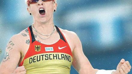 Whow. Martina Strutz holte trotz nicht gerade optimaler Vorbereitung Silber. Foto: AFP