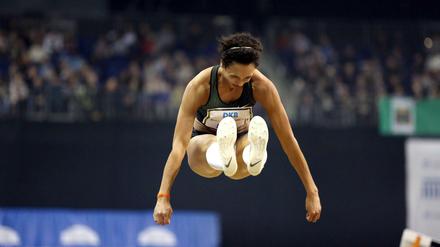 Weitsprung-Europameisterin Malaika Mihambo sorgte beim Istaf Indoor für den Höhepunkt.