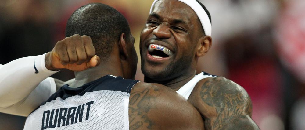 LeBron James will in Paris wieder mit Kevin Durant Olympia-Gold bejubeln.