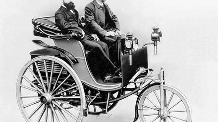 Das erste Automobil war ein Dreirad.