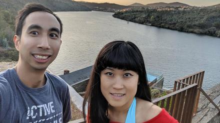 Bryce Leung (links) und Kristy Shen.