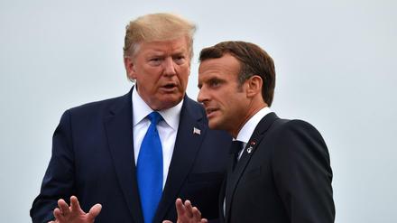 US-Präsident Trump und Frankreichs Staatschef Macron sollen eine „exzellente Diskussion“ geführt haben.
